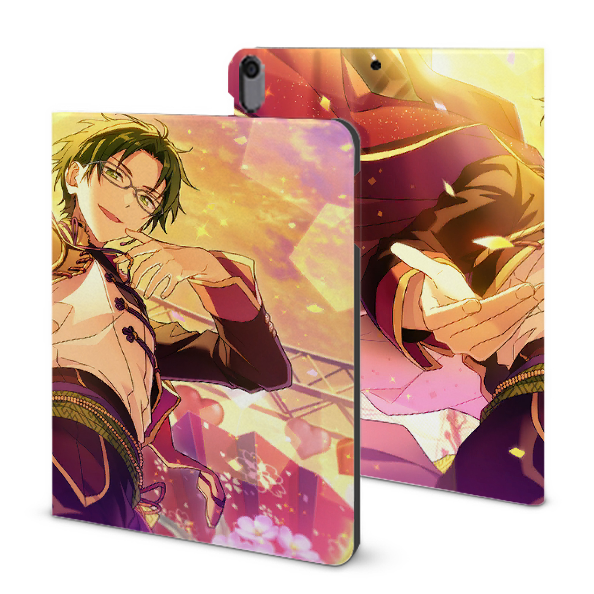 （画像用） あんさんぶるスターズ! Ensemble Stars IPad ケース ブック型 PUレザー TPU 耐衝撃 軽量 薄型 ペン収納なし 全面保護 IPad 各モデル対応